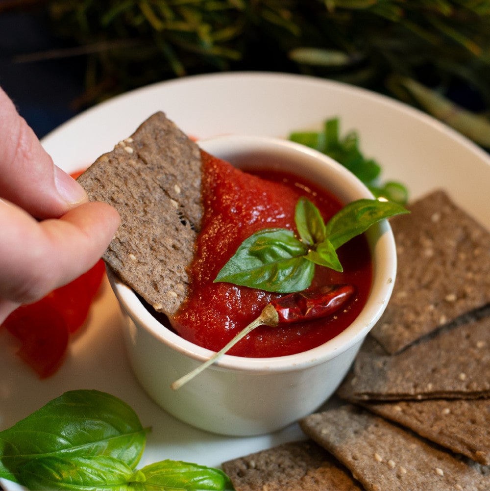 Edible insect crackers