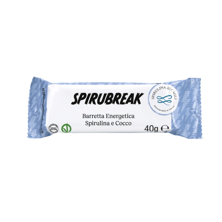 Energy bar coconut and spirulina