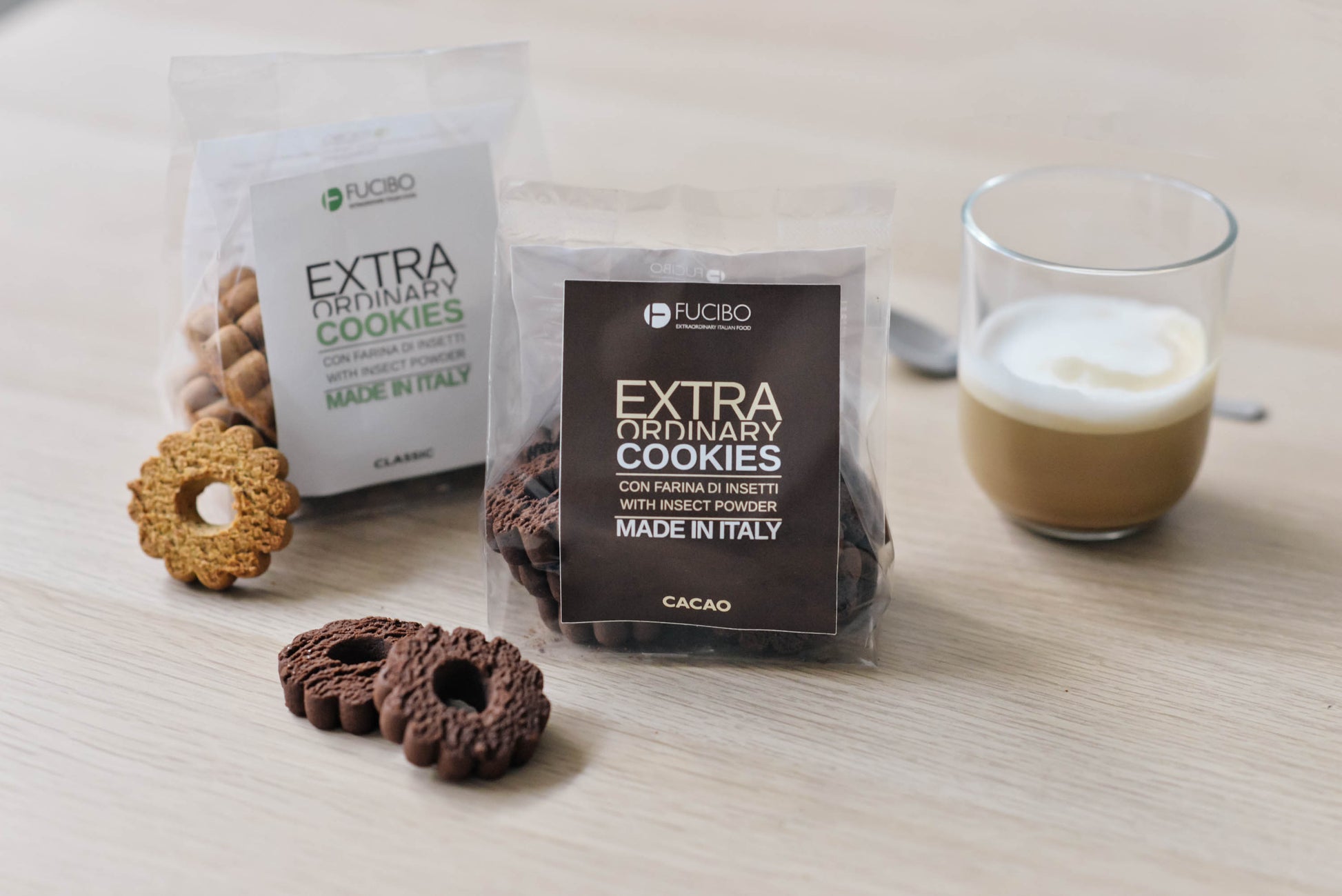 Fucibo - Cocoa corn cookies with insect powder - 21bites