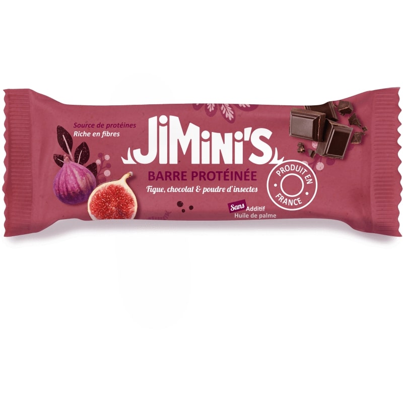 Jimini's - Chocolate and Fig insect protein bar - 21bites