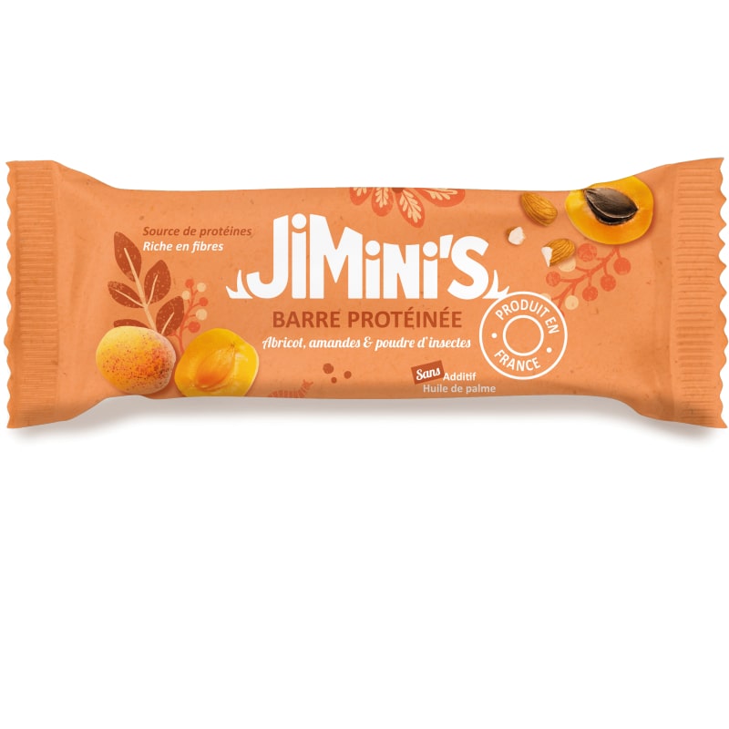 Jimini's - Apricot almonds insect protein bar - 21bites