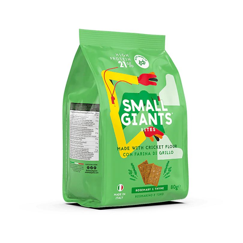Small Giants - Rosemary & Thyme cricket crackers