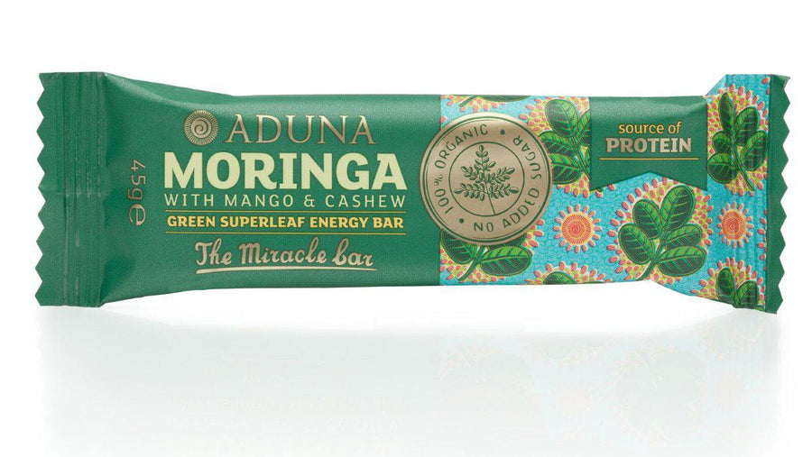 Aduna Moringa mango & cashew energy bar