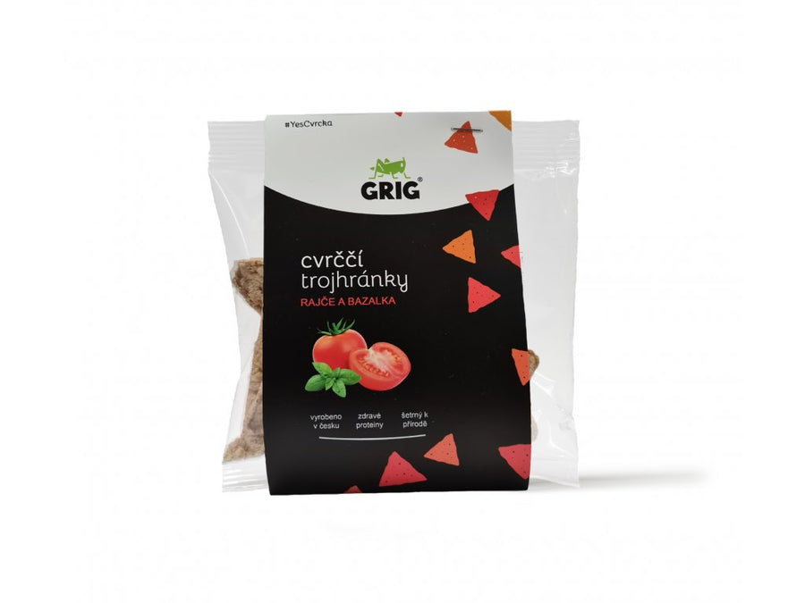 Grig - Tomato and basil cricket and chickpea chips