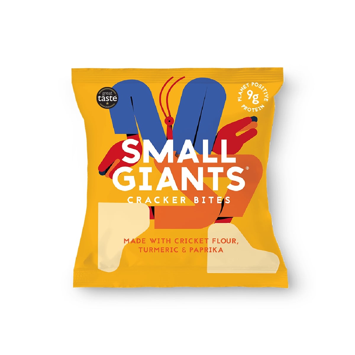 Small Giants - Turmeric & Paprika cricket crackers - 21bites