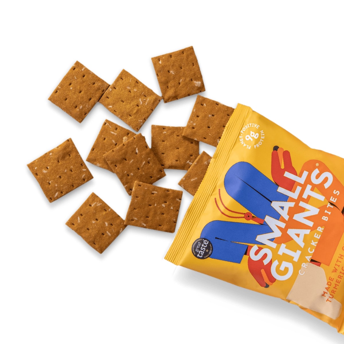 Small Giants - Turmeric & Paprika cricket crackers - 21bites