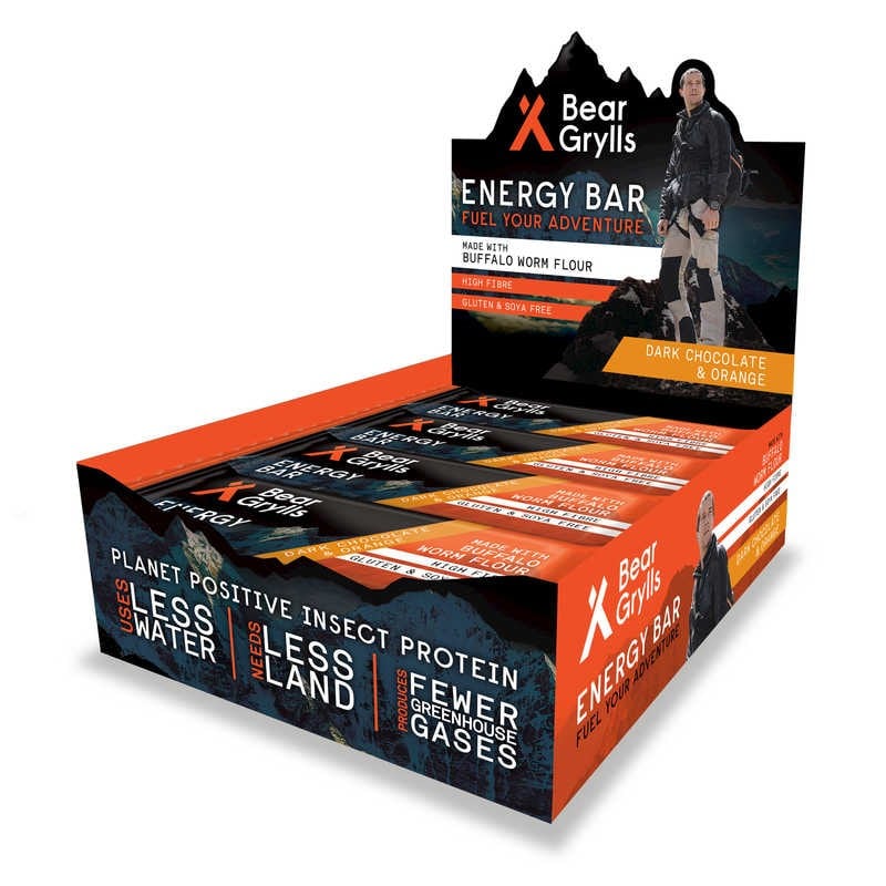 Bear Grylls Energy Bar - Dark Chocolate & Orange - 21bites